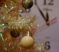 Photos of Christmas toys. Christmas balls. Christmas decorations. Subjects shot close-up.