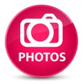 Photos (camera icon) elegant pink round button