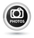 Photos (camera icon) prime black round button