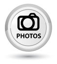 Photos (camera icon) prime white round button