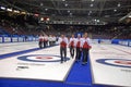 Photos of Canadian Curling Team members 2009 Royalty Free Stock Photo