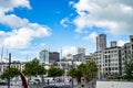 The city of Auckland, NZ during a sunny day