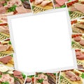 Photos collection of raw meat Royalty Free Stock Photo