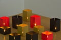 Photos of design pieces, beautiful modern candles