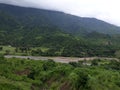 Great natural scenery, amazing hills with blue sky, sunshine and clear sky