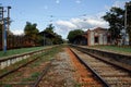 Old and abandoned railway in the city of Vinhedo, Sao Paulo - Brazil Royalty Free Stock Photo