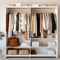 Photos of a tidy closet generated by artificial intelligence