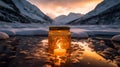 Photoshoot Of Beaches Annapurna Ii Candles Frozen Fire