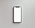 Photoshop template mockup white field in a smartphone