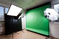 Photostudio with studio equipment