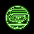 phototherapy treat neon glow icon illustration