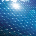 Photovoltaic ecological modules Royalty Free Stock Photo