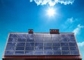 Photovoltaic ecological modules Royalty Free Stock Photo