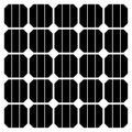 Photovoltaic electric solar panel texture Detailed vector illustration. Silhouette design