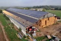 Photovoltaic panels on a farm shed
