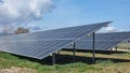 photovoltaic park panels energy electricity sunny day Royalty Free Stock Photo