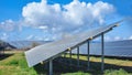 photovoltaic park panels energy electricity sunny day Royalty Free Stock Photo
