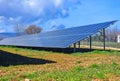 photovoltaic park panels energy electricity sunny day Royalty Free Stock Photo