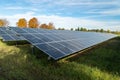 Photovoltaic setup amid nature Royalty Free Stock Photo