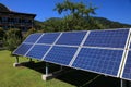 Photovoltaic solar panels in Austria Royalty Free Stock Photo