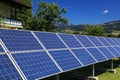 Photovoltaic solar panels in Austria Royalty Free Stock Photo