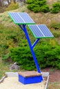 Photovoltaic solar power panel, green clean. Alternative power energy concept Royalty Free Stock Photo