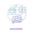 Photovoltaic systems generate electricity concept icon