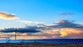 Photovoltaic and wind farms in the province of Albacete III Royalty Free Stock Photo