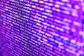 Php code on blue background in code editor. Website development. Programmer workplace. Vignette light and dark shadow dramatic Royalty Free Stock Photo
