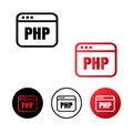 Php Code Icon Illustration Royalty Free Stock Photo