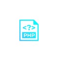 PHP code vector icon Royalty Free Stock Photo