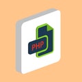 PHP computer symbol Royalty Free Stock Photo