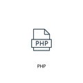 PHP concept line icon. Simple element Royalty Free Stock Photo