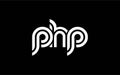 PHP Creative Unique Modern Letter Logo Design Royalty Free Stock Photo