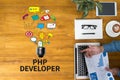 PHP DEVELOPER Royalty Free Stock Photo