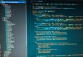 Php developing of the site in the code editor