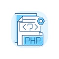 PHP file blue RGB color icon