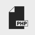 PHP File format Icon Royalty Free Stock Photo