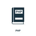 Php icon. Creative element design from programmer icons collection. Pixel perfect Php icon for web design, apps Royalty Free Stock Photo