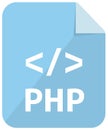 PHP icon | Major programming language vector icon illustration   color version Royalty Free Stock Photo