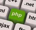 Php Programming Key Shows Internet Development Language