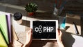 PHP programming language. Web and application development concept. Royalty Free Stock Photo