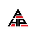PHP triangle letter logo design with triangle shape. PHP triangle logo design monogram. PHP triangle vector logo template with red Royalty Free Stock Photo