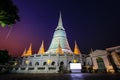 Phra Borommathat Maha Chedi of Wat Prayurawongsawas Worawiharn Royalty Free Stock Photo