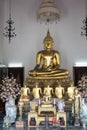 Phra Buddha Chinnaraja and its abundant religious statues in Wat Pho