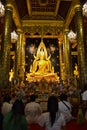Phra Buddha Chinnarat, Buddha statue in Wat Phra Sri Rattana Mahathat Temple, Phitsanulok Royalty Free Stock Photo