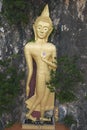 Phra Buddha Wichitman It is a large Buddha image, outdoors, Located at Tham Ruesi Khao Ngu Temple.