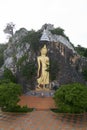 Phra Buddha Wichitman It is a large Buddha image, outdoors, Located at Tham Ruesi Khao Ngu Temple.