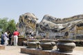 Phra Buddhasaiyart reclining Buddha in Wat Lokayasutharam, Ayutthaya Historical Park, Thailand