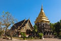 Phra Chedi and Phra Wihan of Wat Chiang Man in Chiang Mai